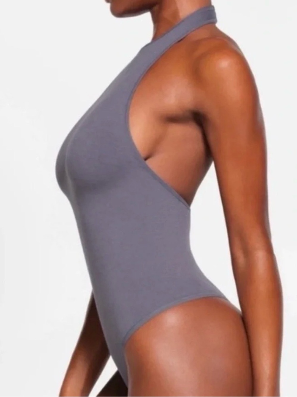 Skims cotton jersey backless bodysuit